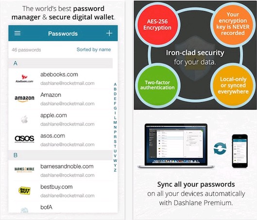 Dashlane app