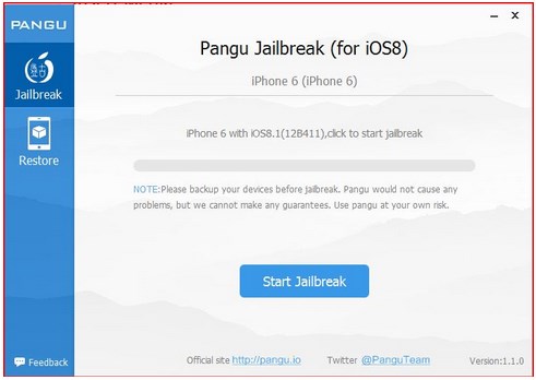 Pangu v1.1.0 jailbreak